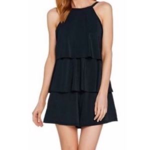 Fit4U High Neck Double Tiered Romper Swimsuit